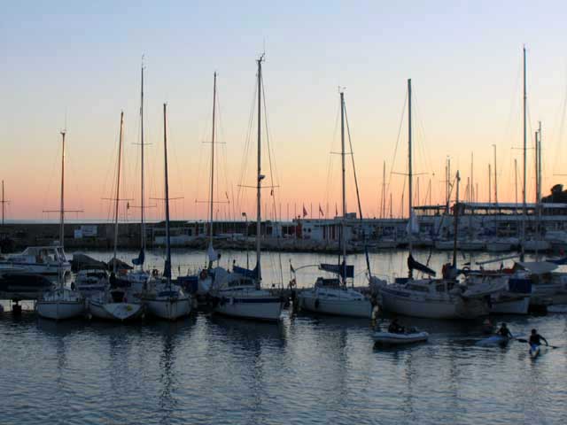 VIEW OF THE BAY - View of Mikrolimano bay with the yachts. One of the best spots in Piraeus and Athens.